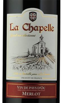 法国小圣堂梅洛红葡萄酒原瓶进口红酒