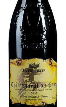 法国“皇冠”教皇新堡红葡萄酒原瓶进口红酒