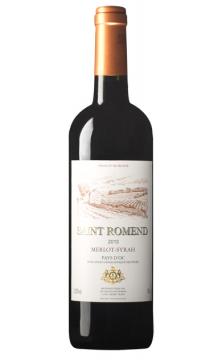 法国圣鲁蒙梅洛西拉红葡萄酒原瓶进口红酒2015