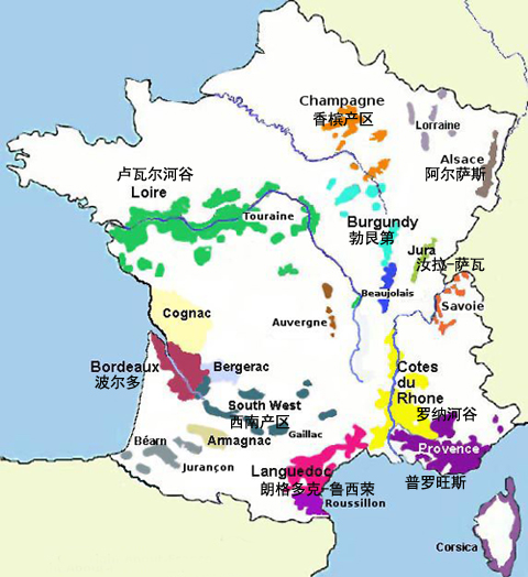 法国十大葡萄酒产区