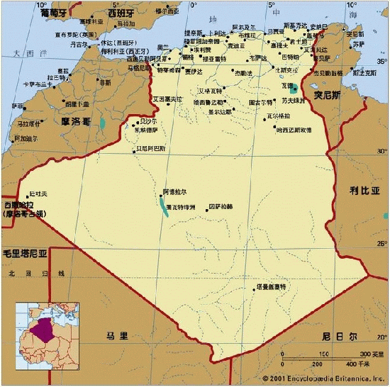阿尔及利亚葡萄酒地图一览