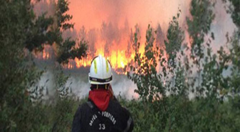 突发性森林大火正威胁波尔多