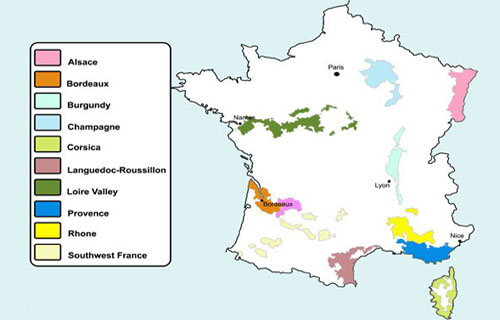 法国葡萄酒产区概况