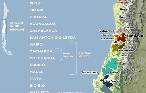智利葡萄酒产区概况