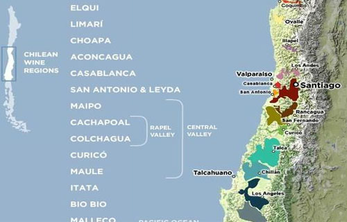 智利葡萄酒产区概况图片