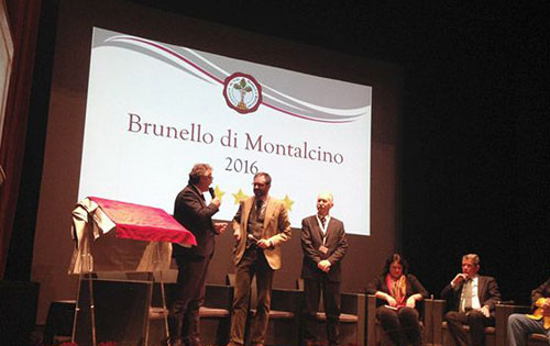 2016年份布鲁耐罗葡萄酒品质被评为五星
